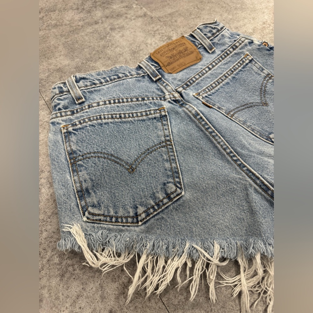 Levi's Vibtage Distressed Jean Shorts